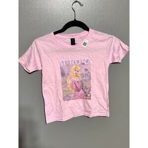 New Gildan Disney Sleeping Beauty‎ Princess Aurora T Shirt XS Cotton Pink